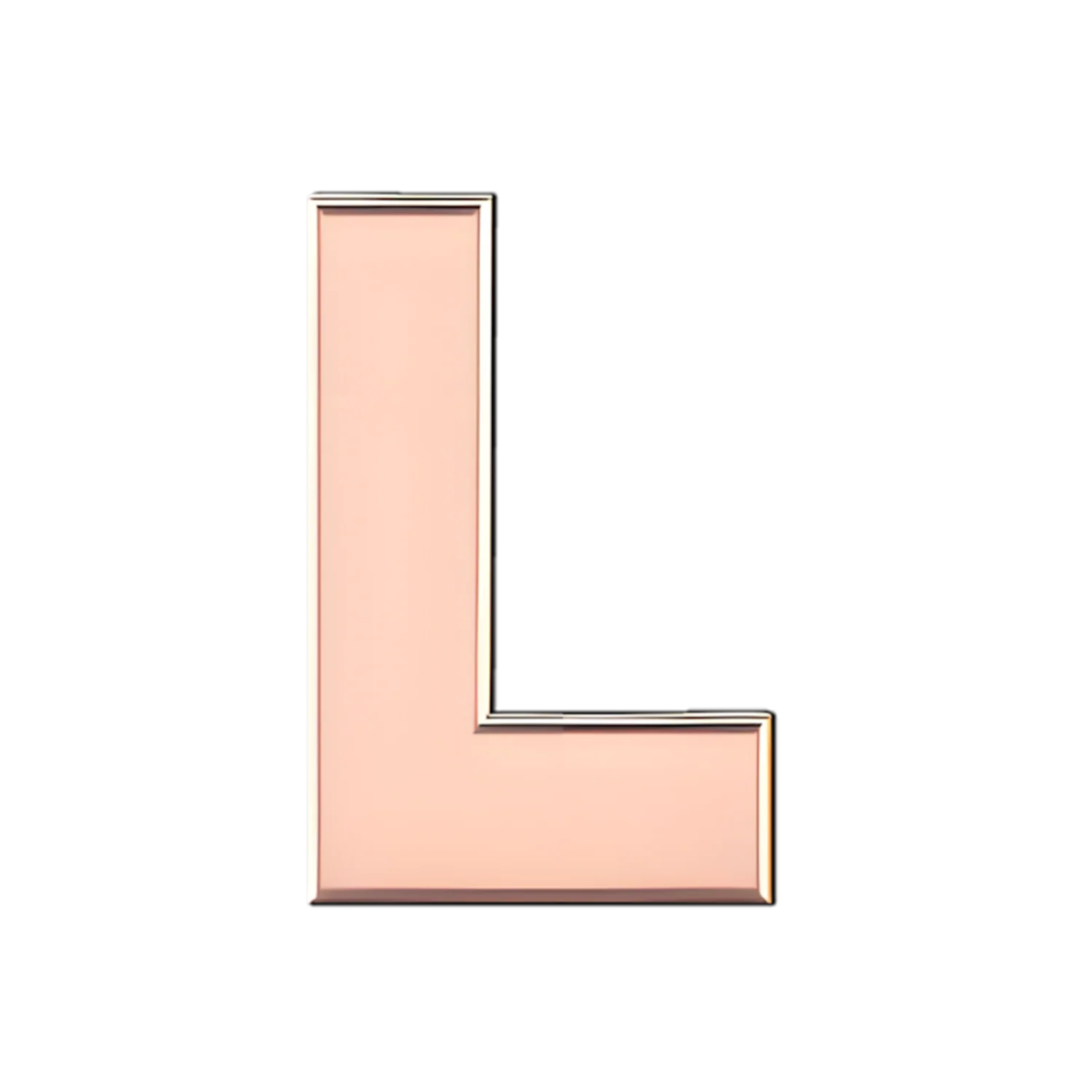 Slider Solid Letter L Charm - Image 2