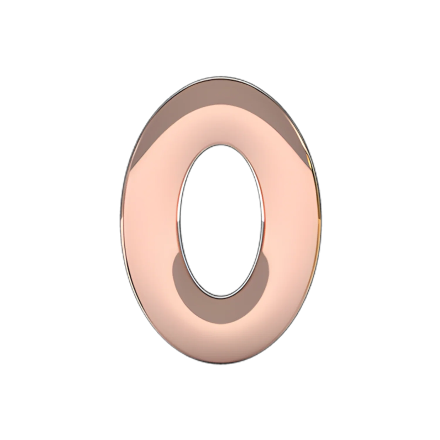 Slider Solid Letter O Charm - Image 2