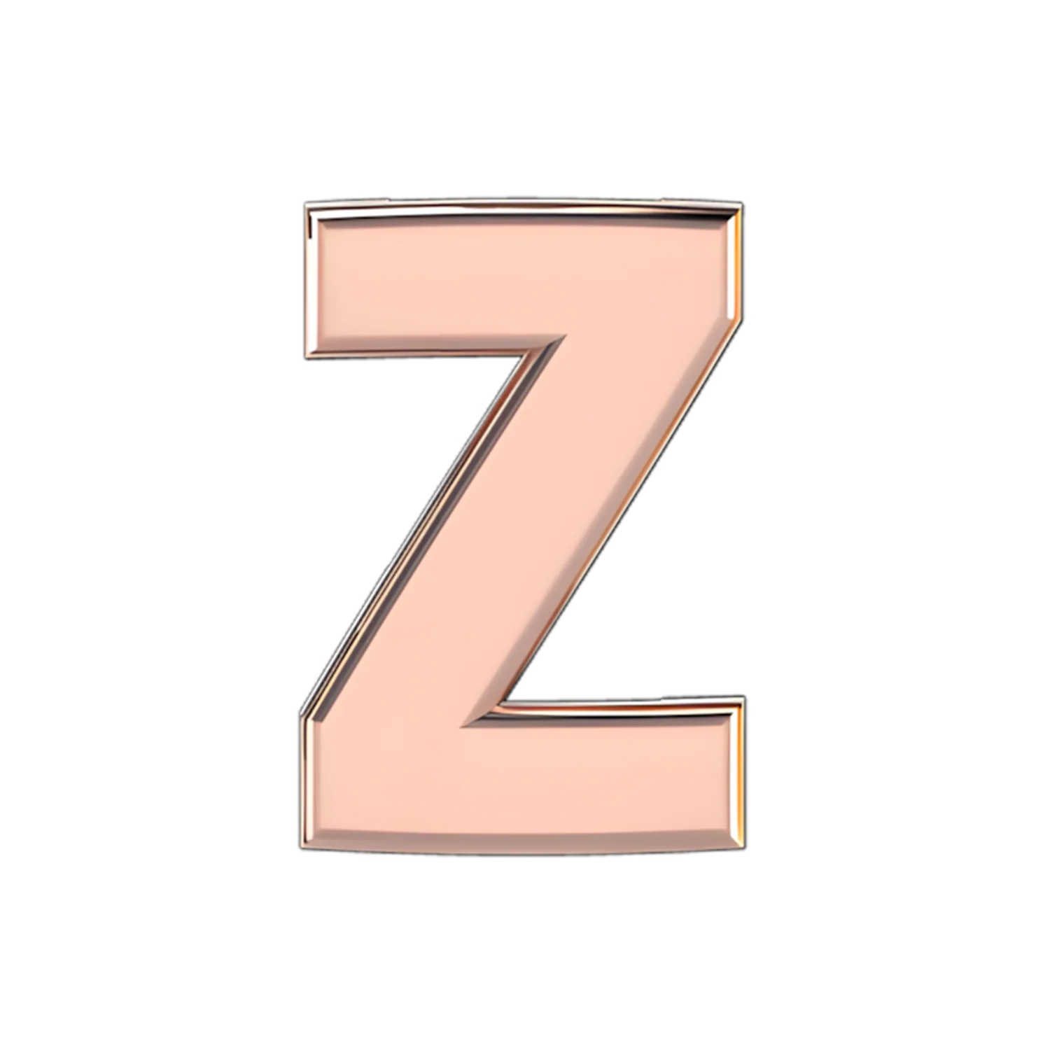 Slider Solid Letter Z Charm - Image 2