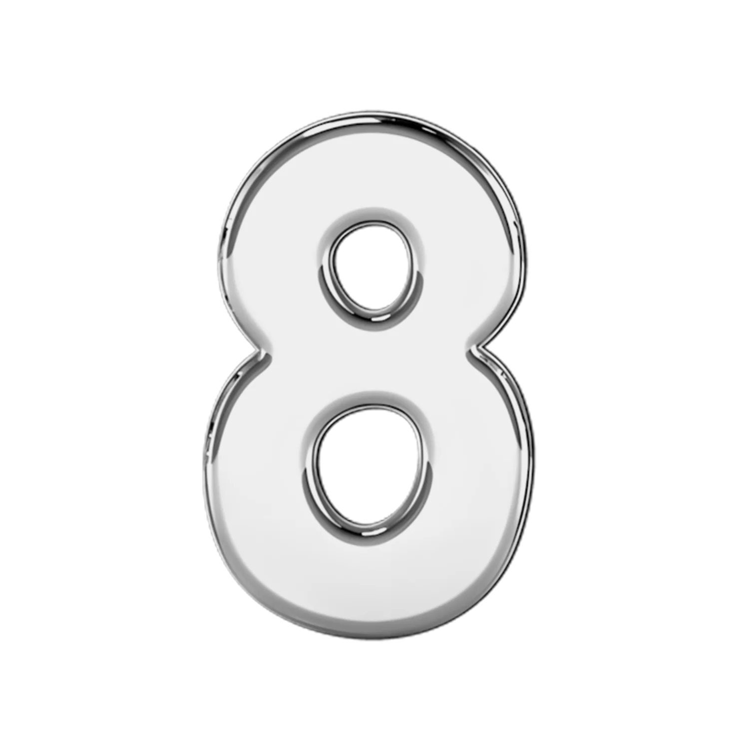 Slider Solid Number 8 Charm - Image 3