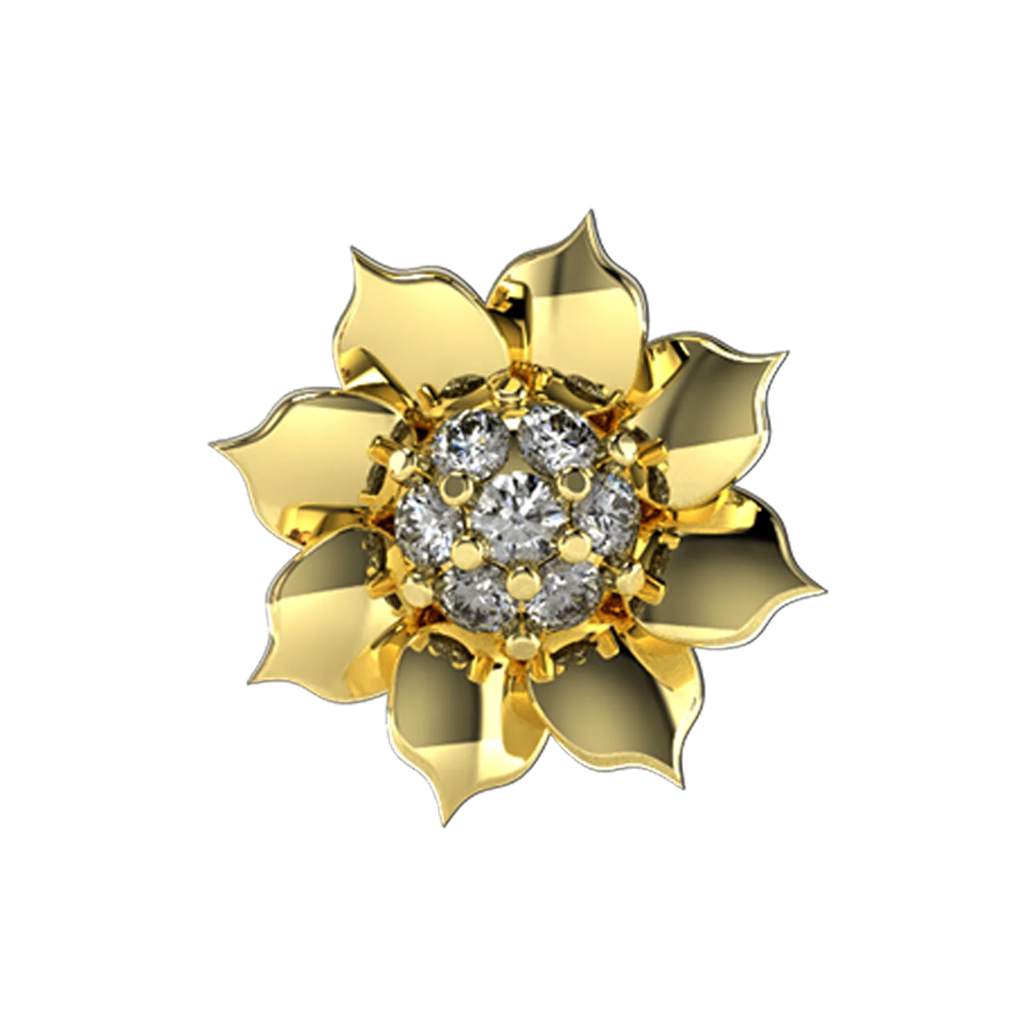 Slider Sunflower Charm - Image 4