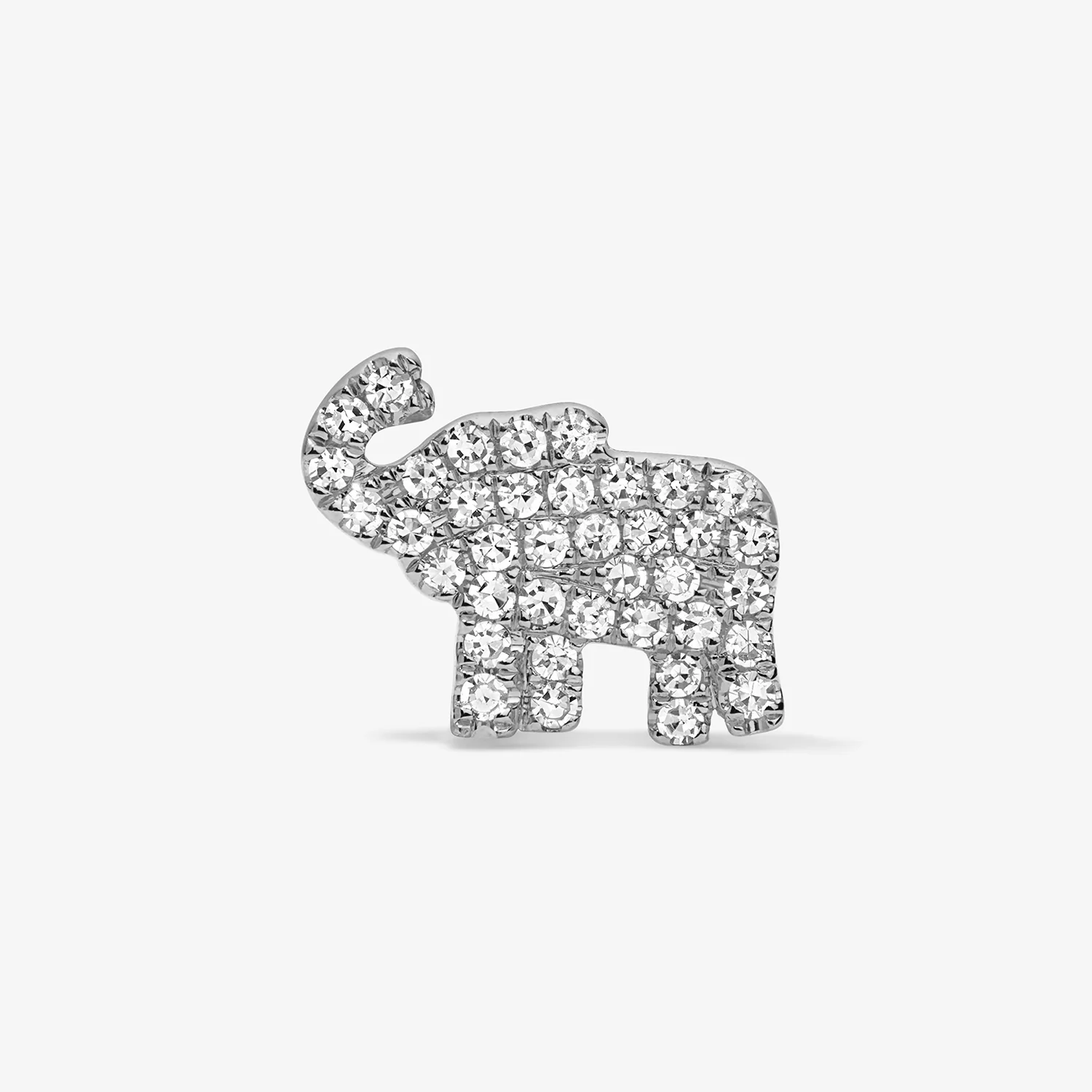 Mini Token Pave Elephant Studs - Image 5