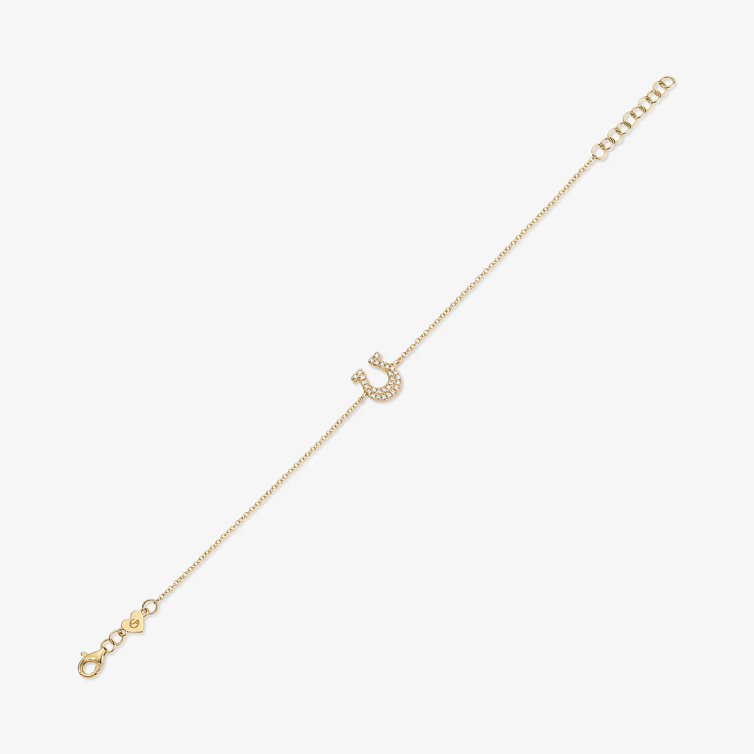 Mini Token Pave Horseshoe Bracelet - Image 3