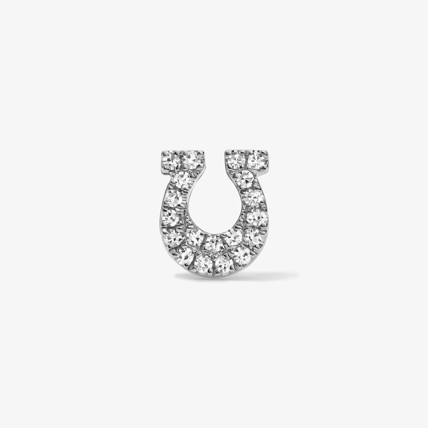 Mini Token Pave Horseshoe Studs - Image 5
