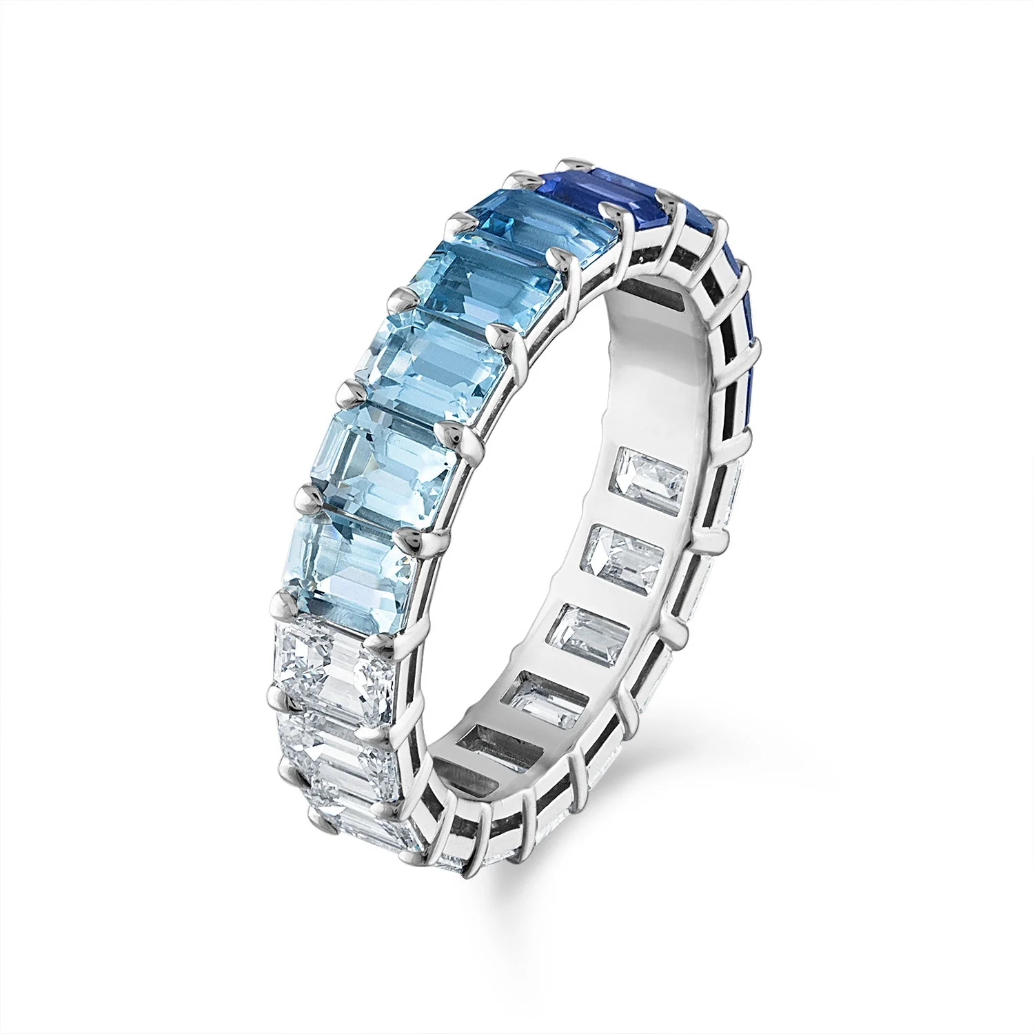 Monochromatic Ombre and Diamond Eternity Band - Image 11