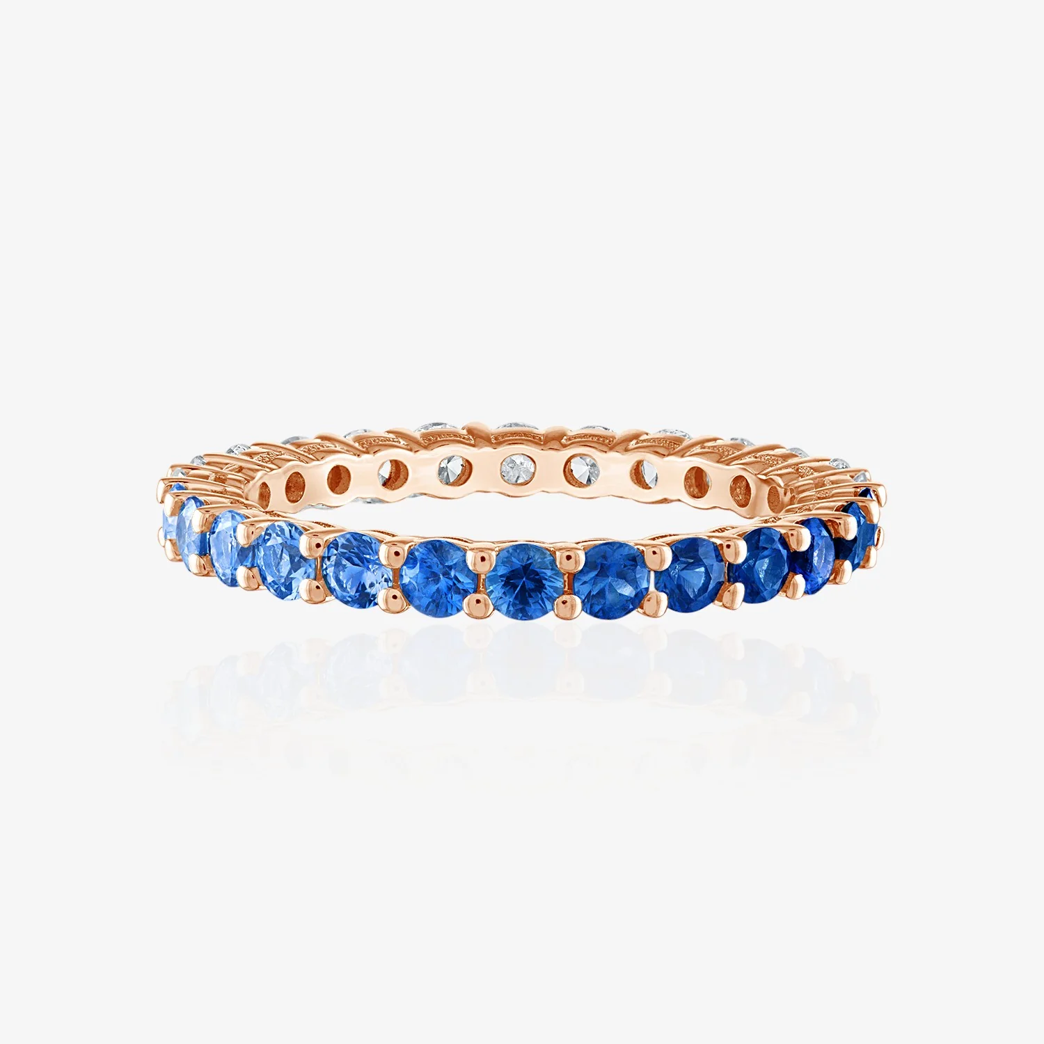 Monochromatic Ombre and Diamond Eternity Band - Image 3