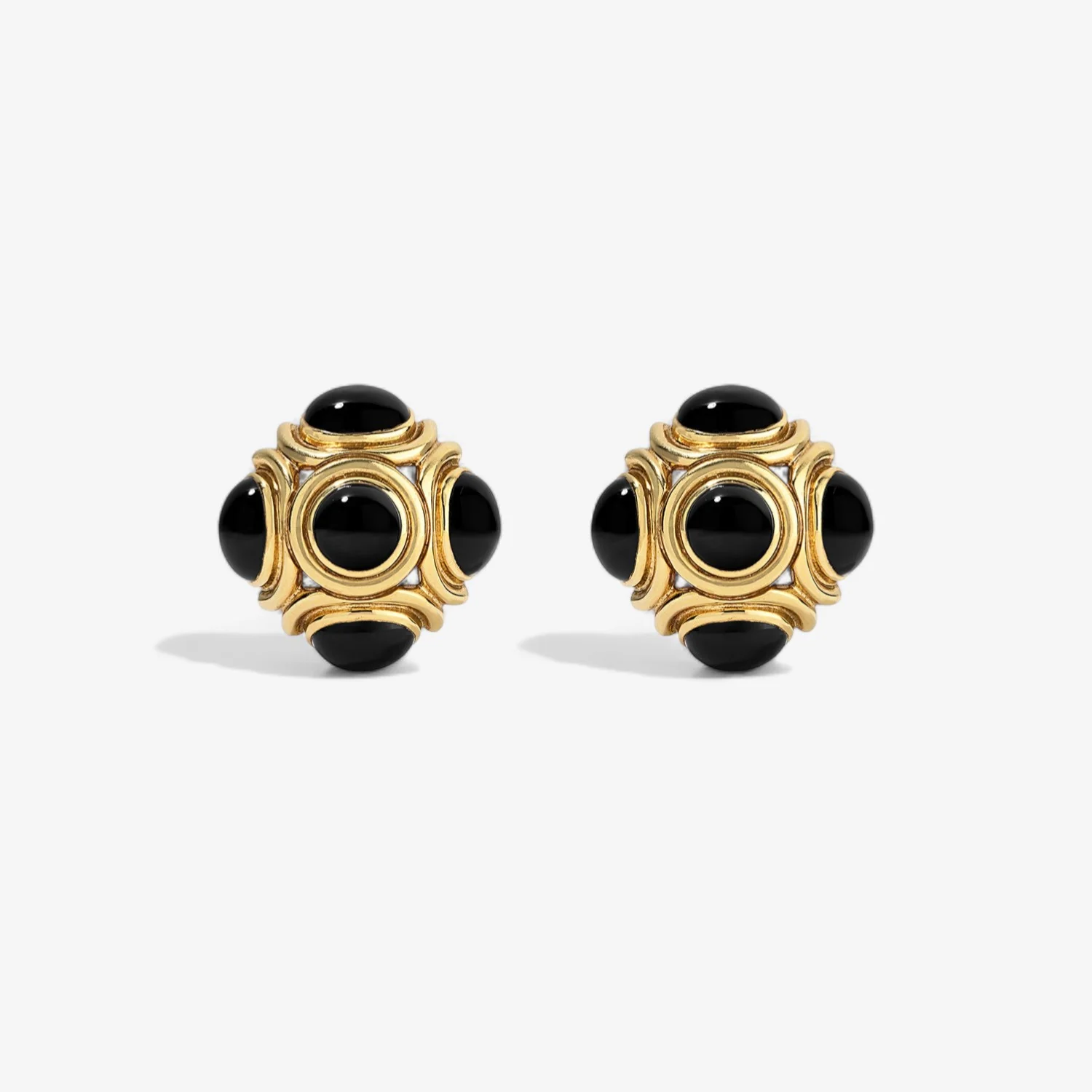Onyx Clip-On Earrings
