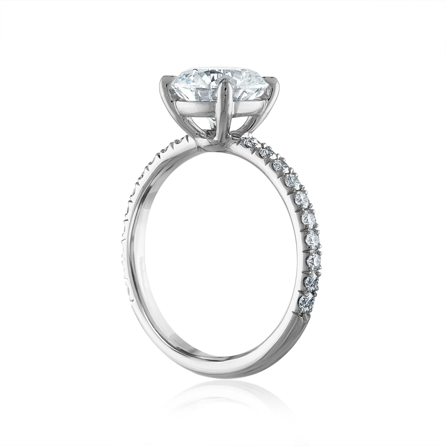 Pave Engagement Ring - Image 4