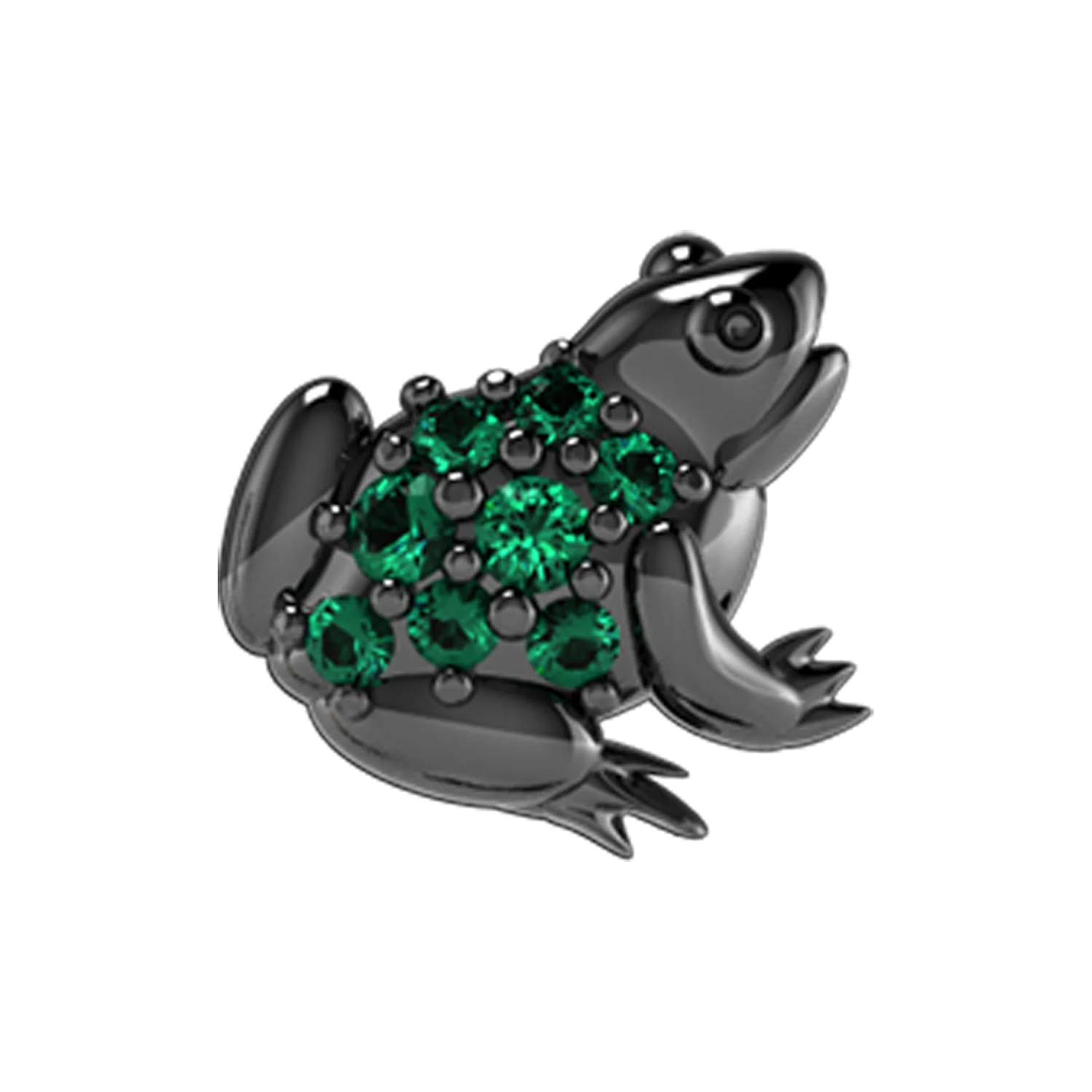 Pave Frog Slider Charm - Image 2