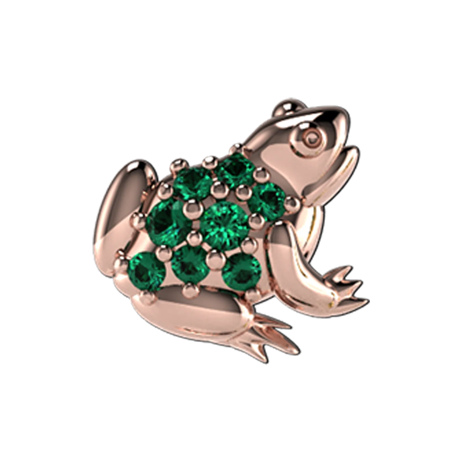 Pave Frog Slider Charm - Image 3