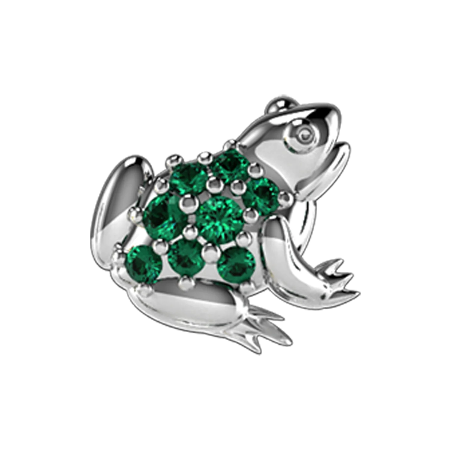 Pave Frog Slider Charm - Image 4