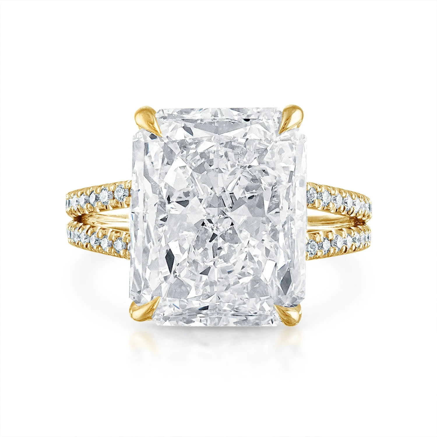Pave Split Shank Engagement Ring - Image 18