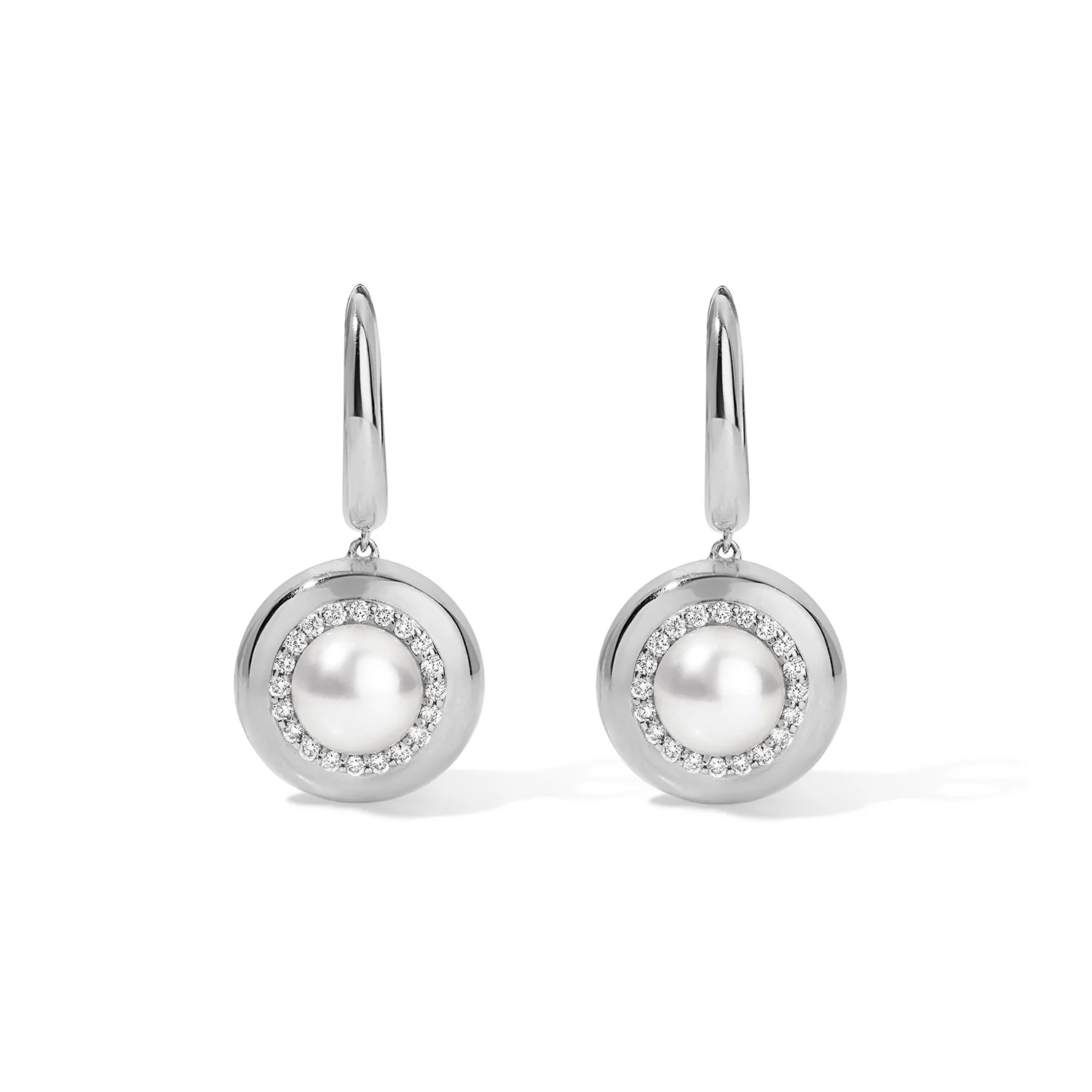Pearl Drop Candy Button Earrings - Image 3