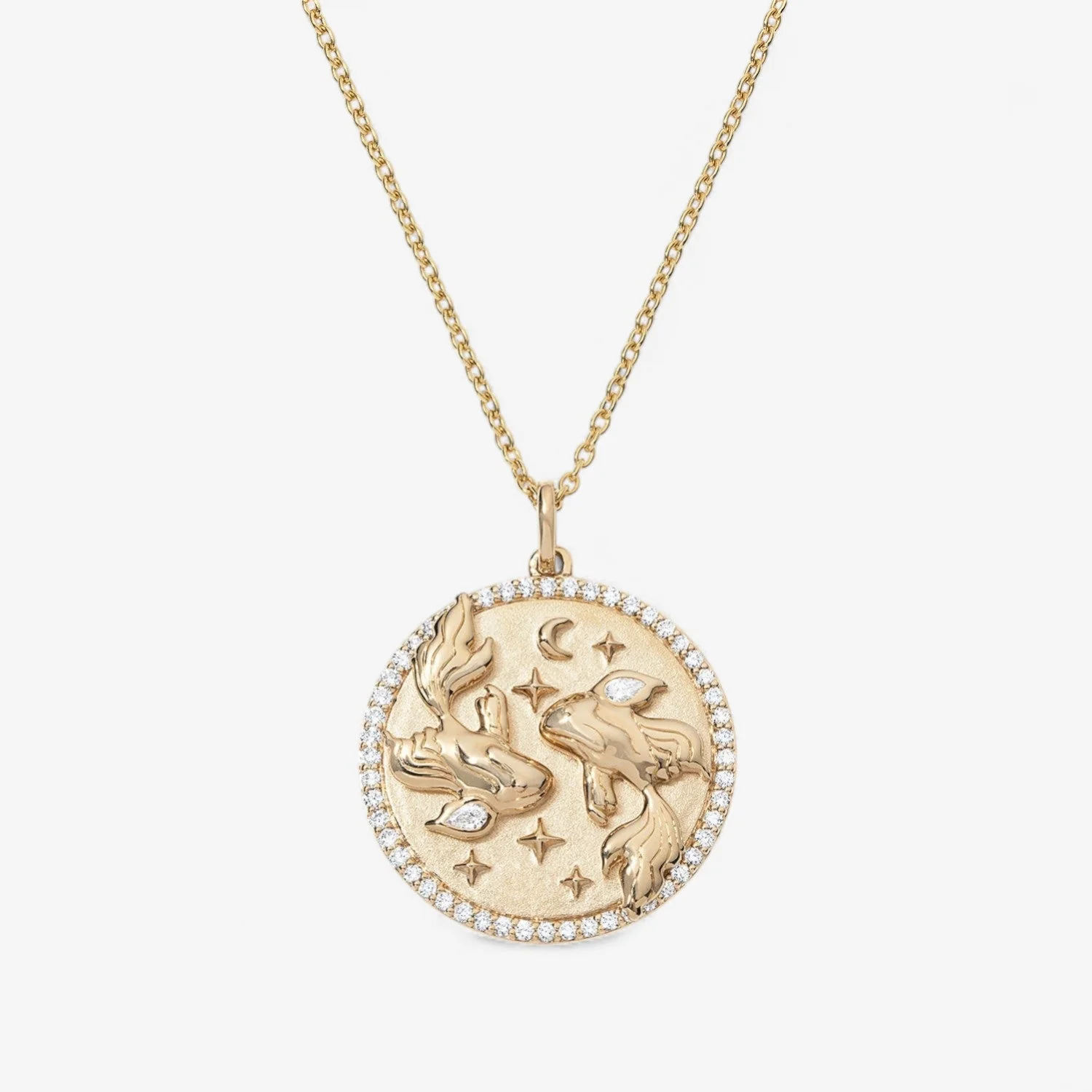 Pisces Token Zodiac Necklace