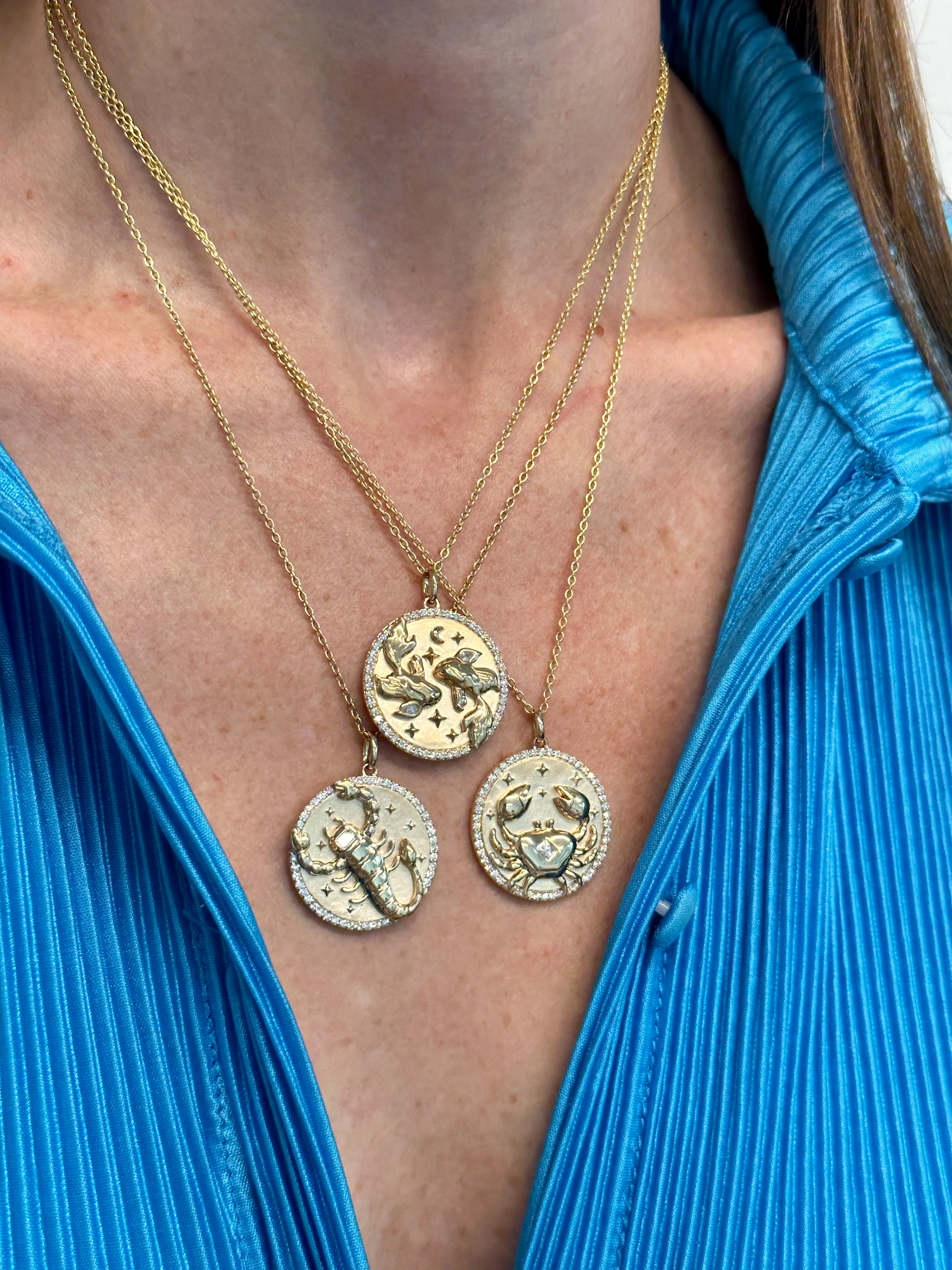 Pisces Token Zodiac Necklace - Image 2