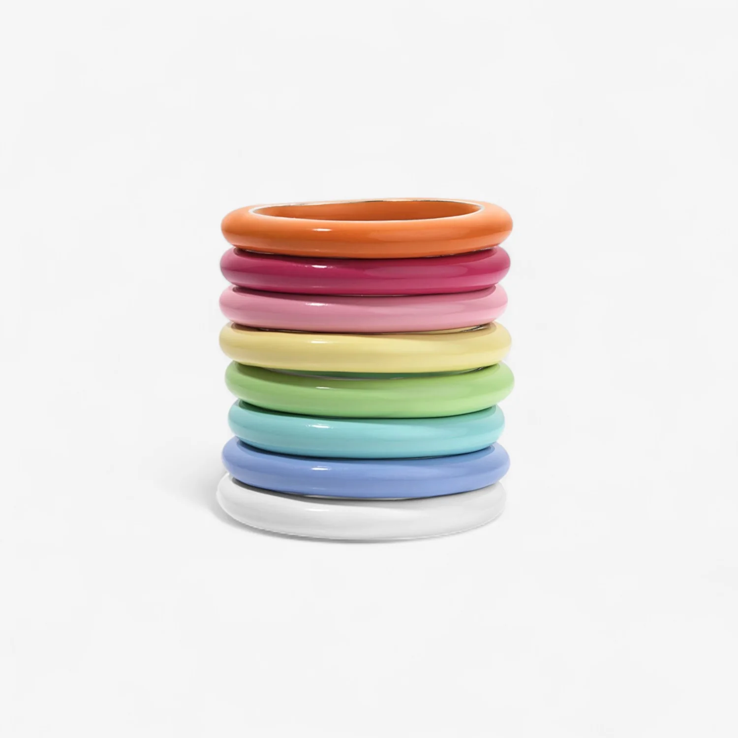 Poppy Enamel Stack Bands - Image 12
