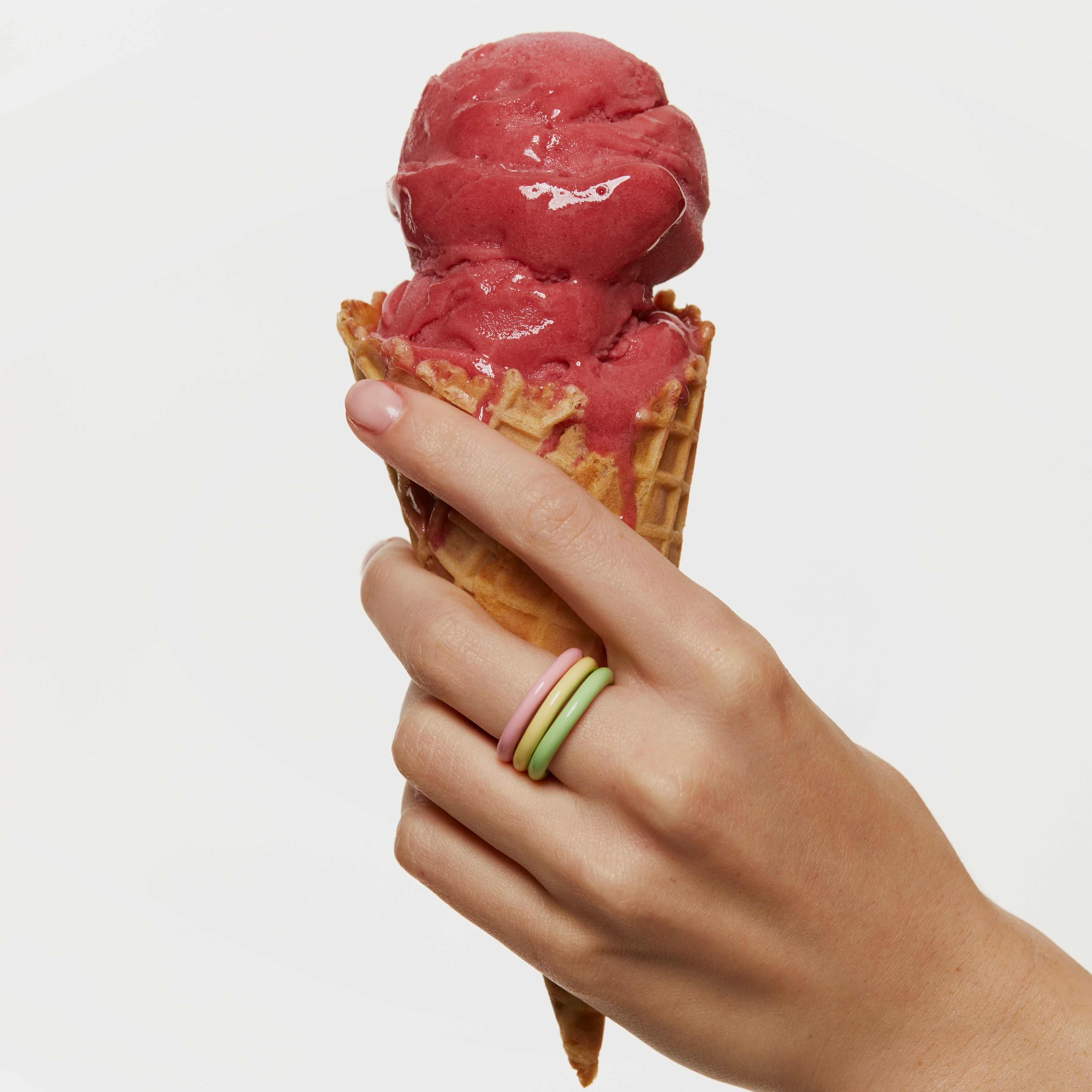 Poppy Enamel Stack Bands - Image 8