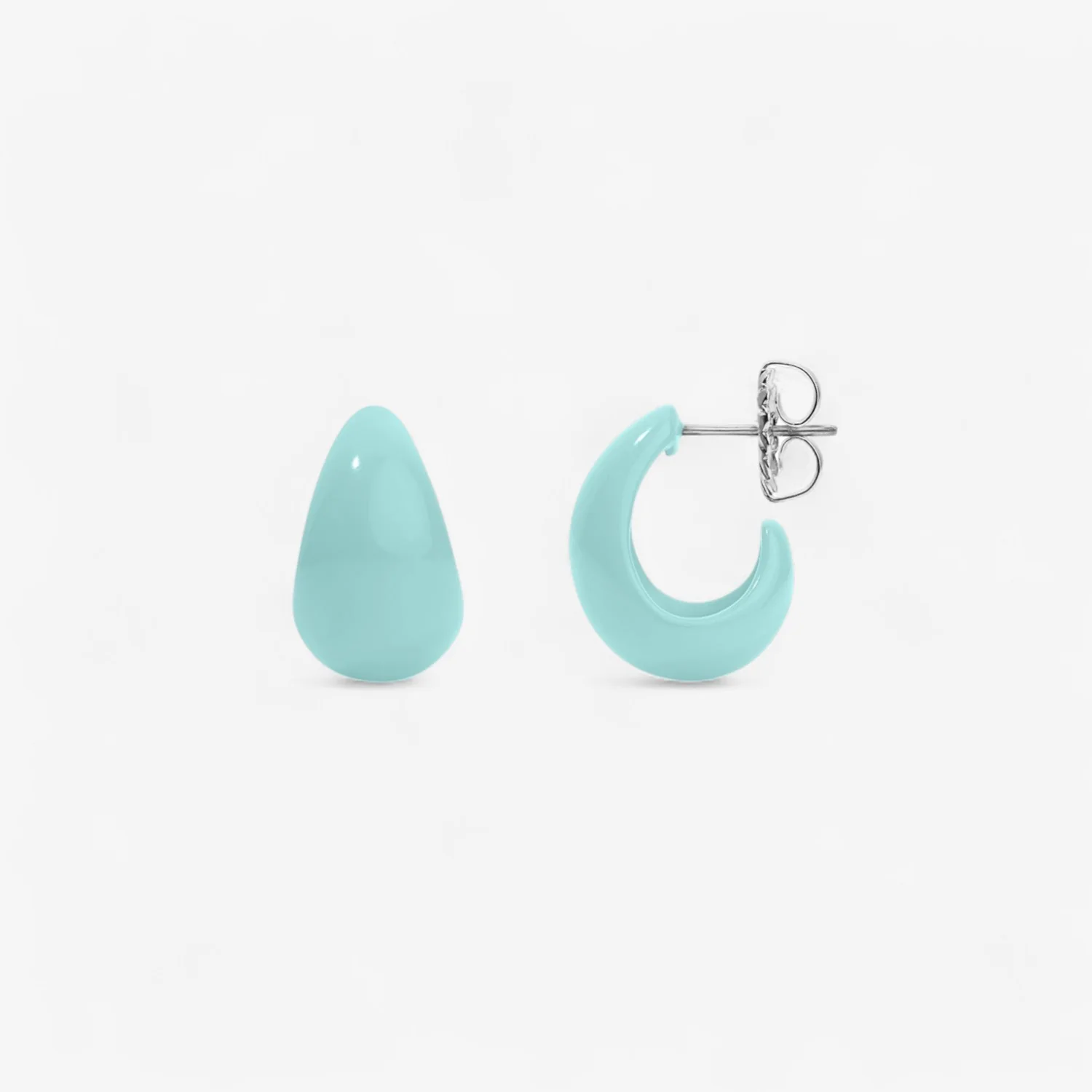 Poppy Enamel Tear Drop Huggie - Image 17