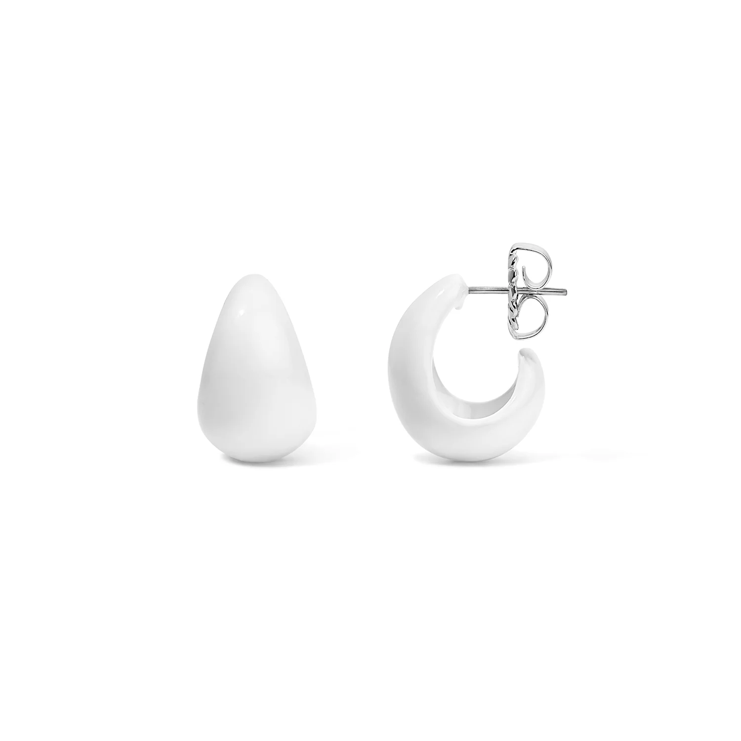 Poppy Enamel Tear Drop Huggie - Image 6
