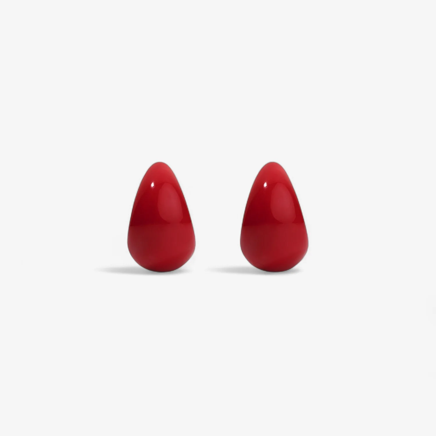 Poppy Enamel Tear Drop Huggie - Image 9
