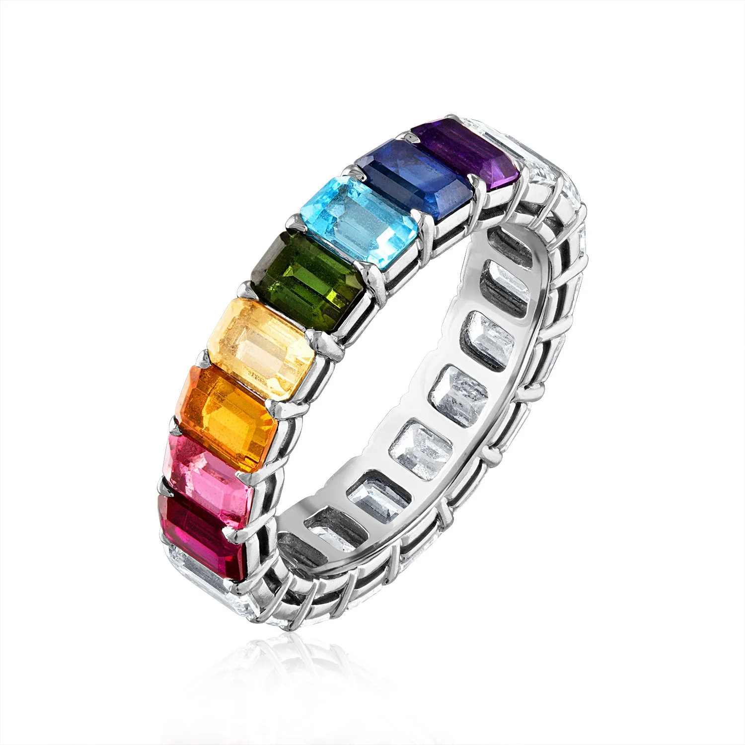 Rainbow and Diamond Eternity Band - Image 13