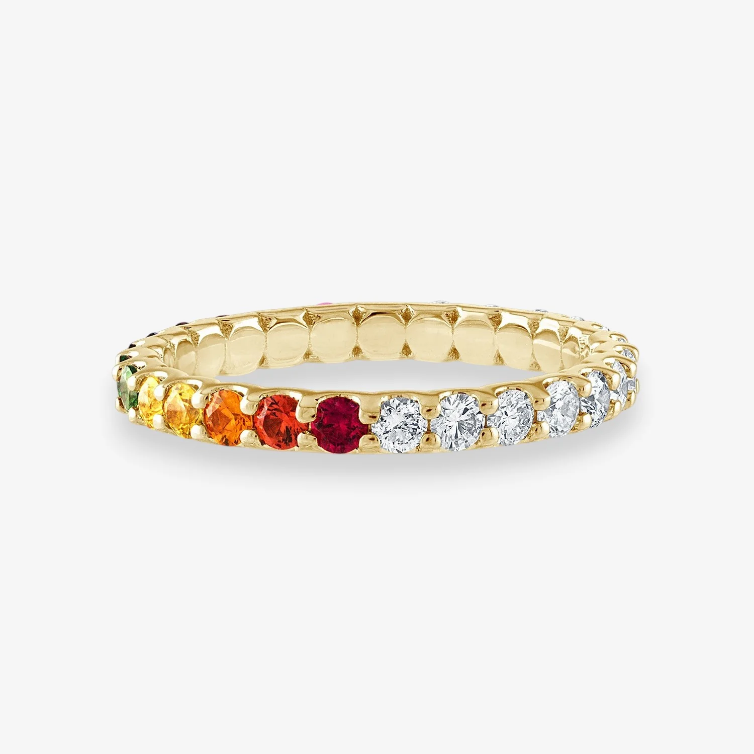 Rainbow and Diamond Eternity Band - Image 2