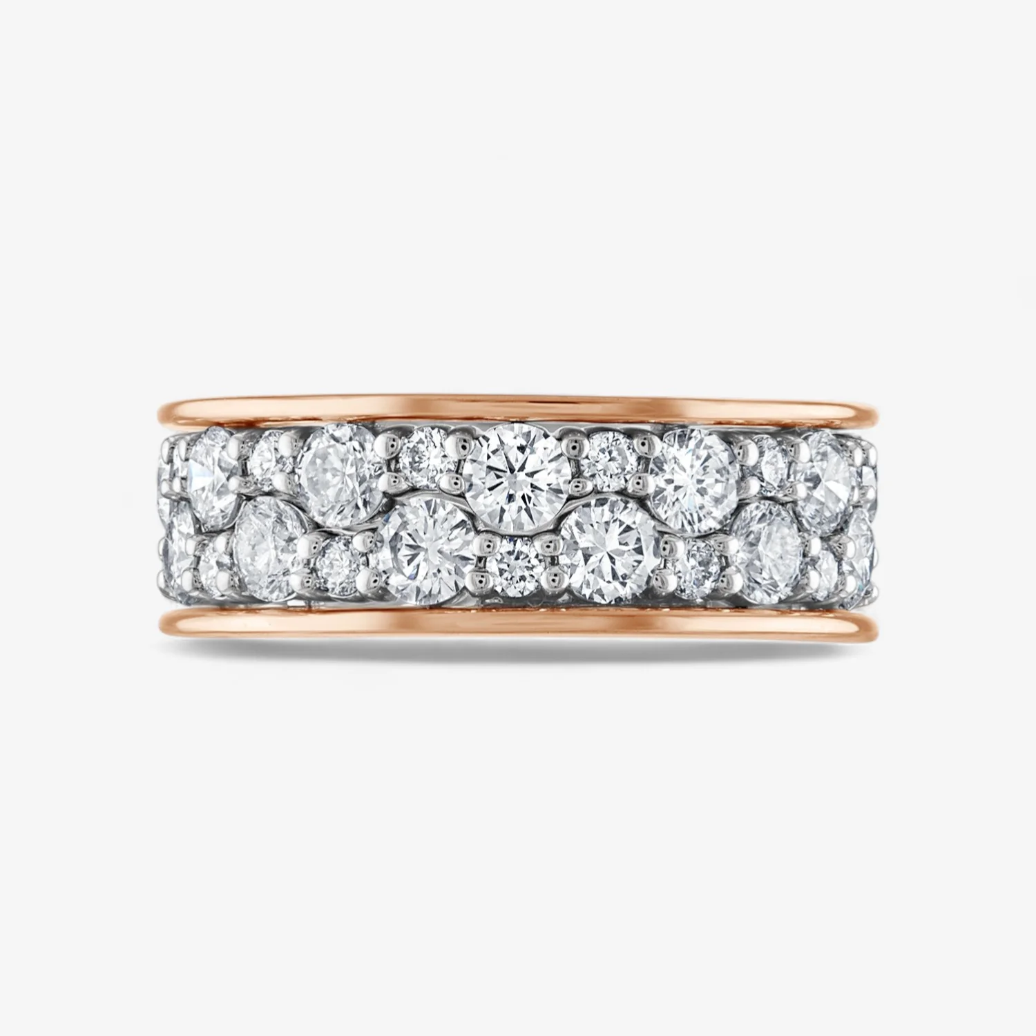 Signature Scalloped Diamond Stack Rings - Image 3