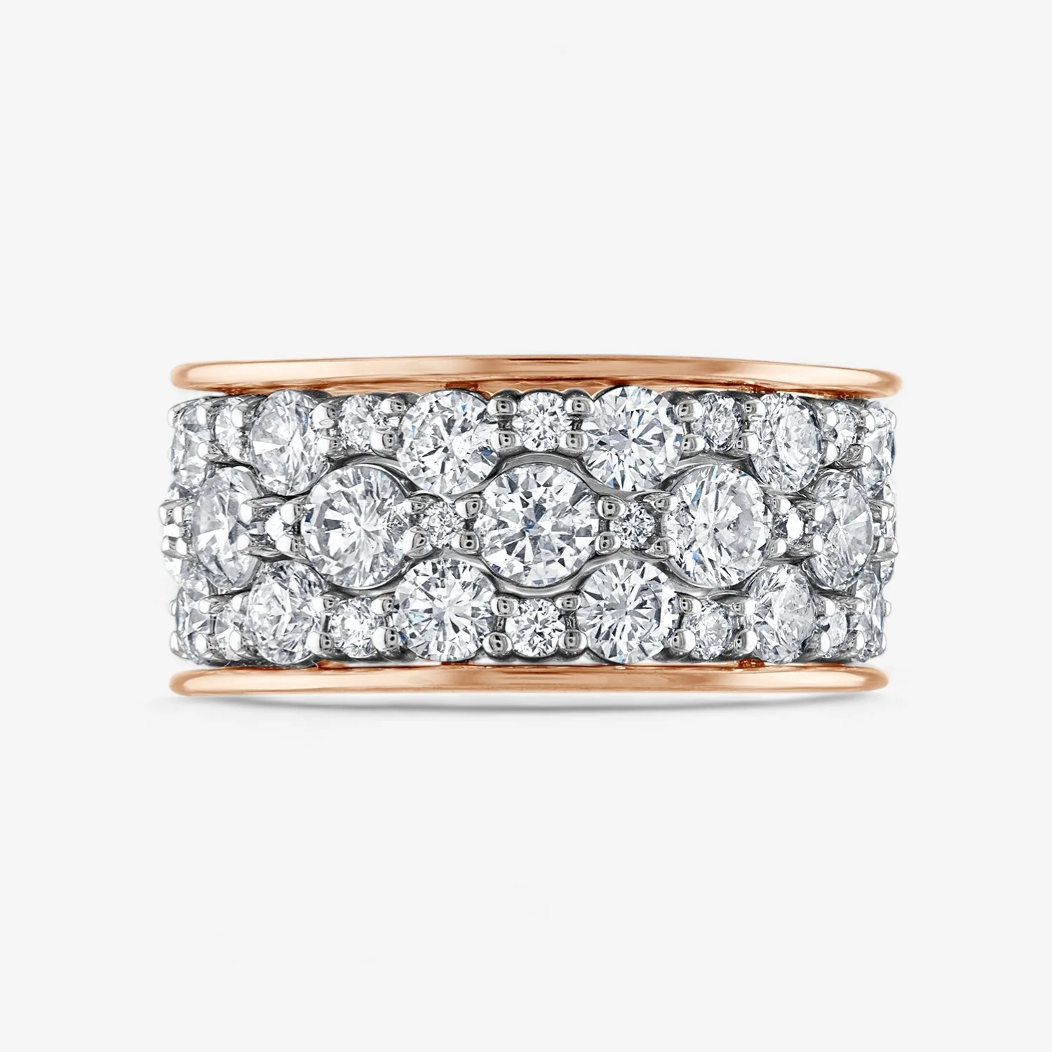 Signature Scalloped Diamond Stack Rings - Image 5