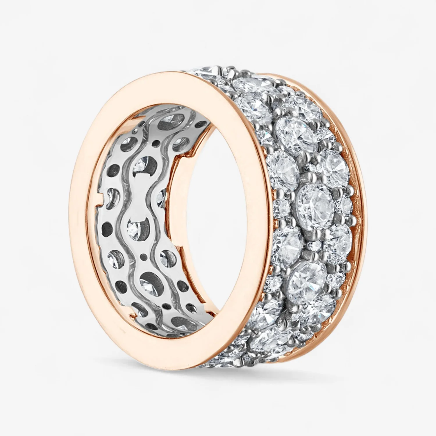 Signature Scalloped Diamond Stack Rings - Image 6