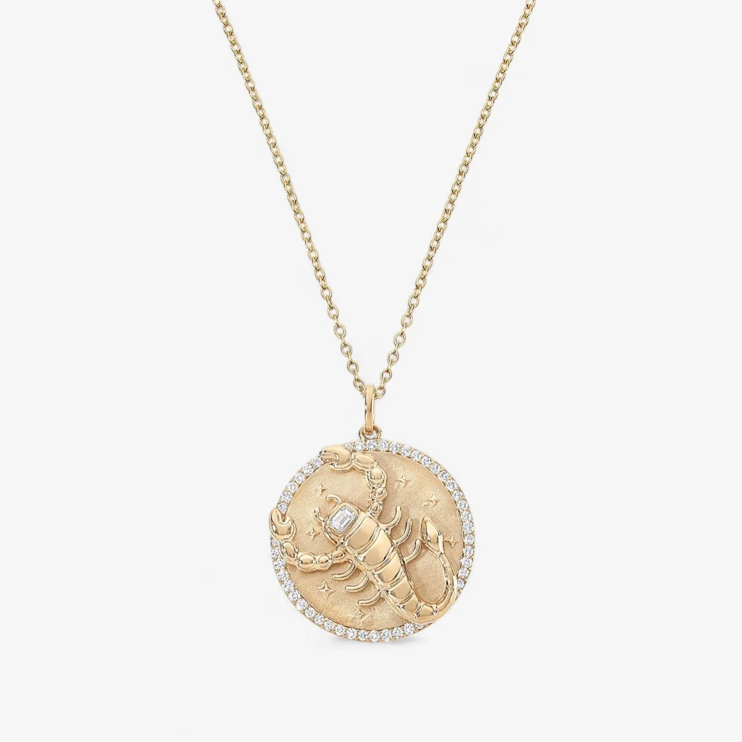 Scorpio Token Zodiac Necklace