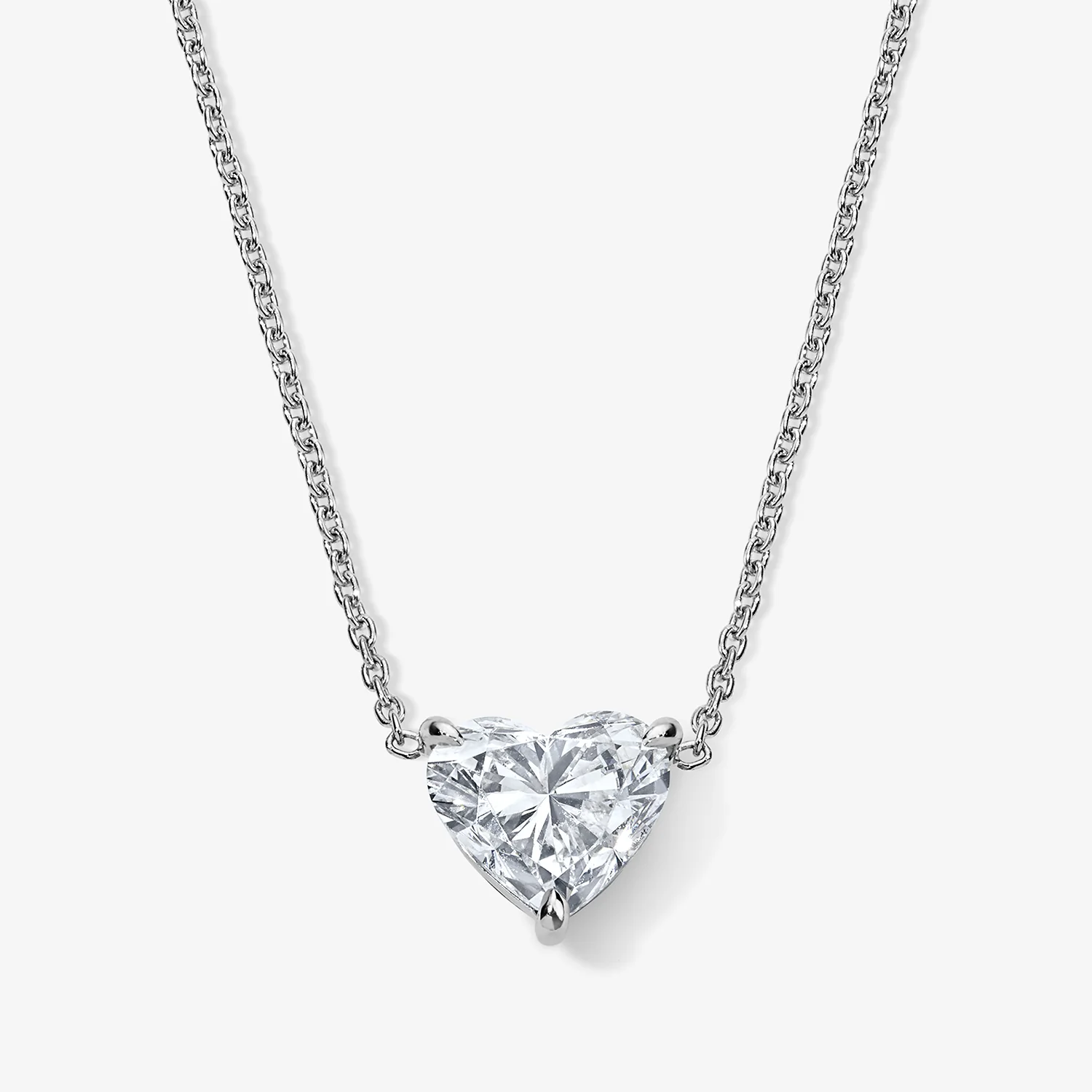 Signature 1.70ct Heart Soliatire Necklace