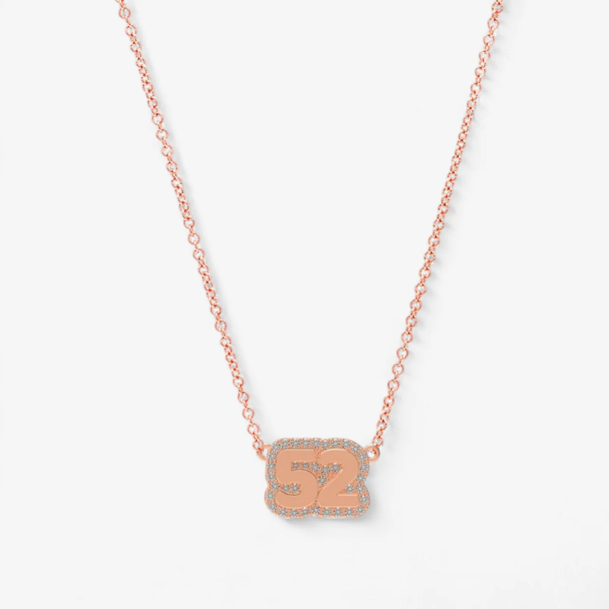 Small Bubble with Pave Outline Necklace - Image 10