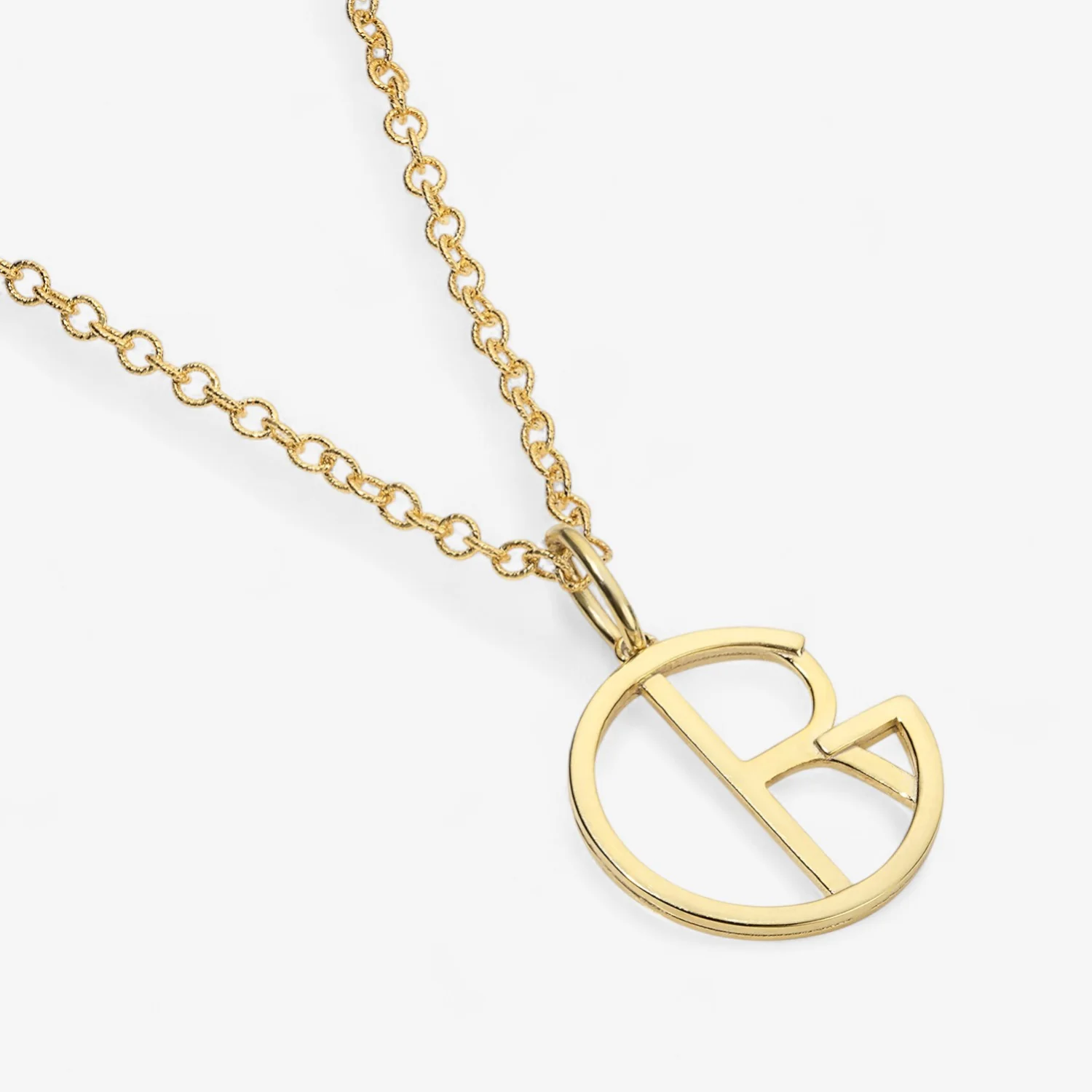 Small Gold Hidden Initial Necklace - Image 4