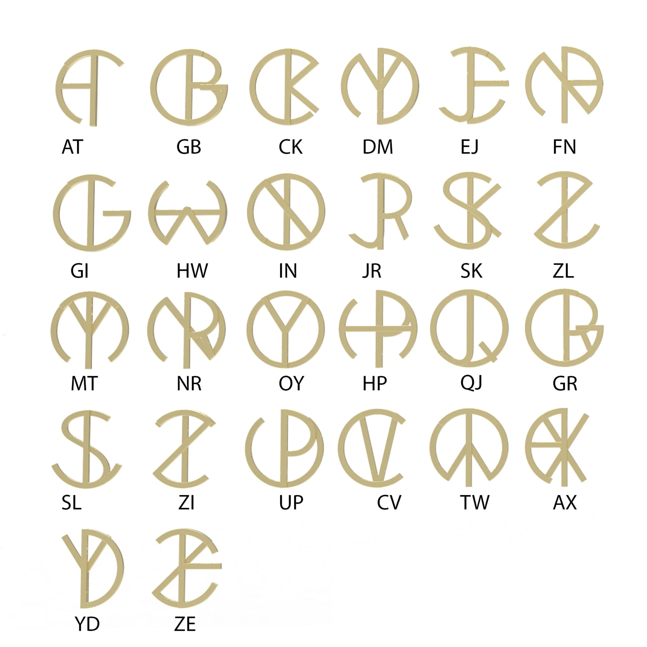 Large Gold Hidden Initial Necklace - Image 6