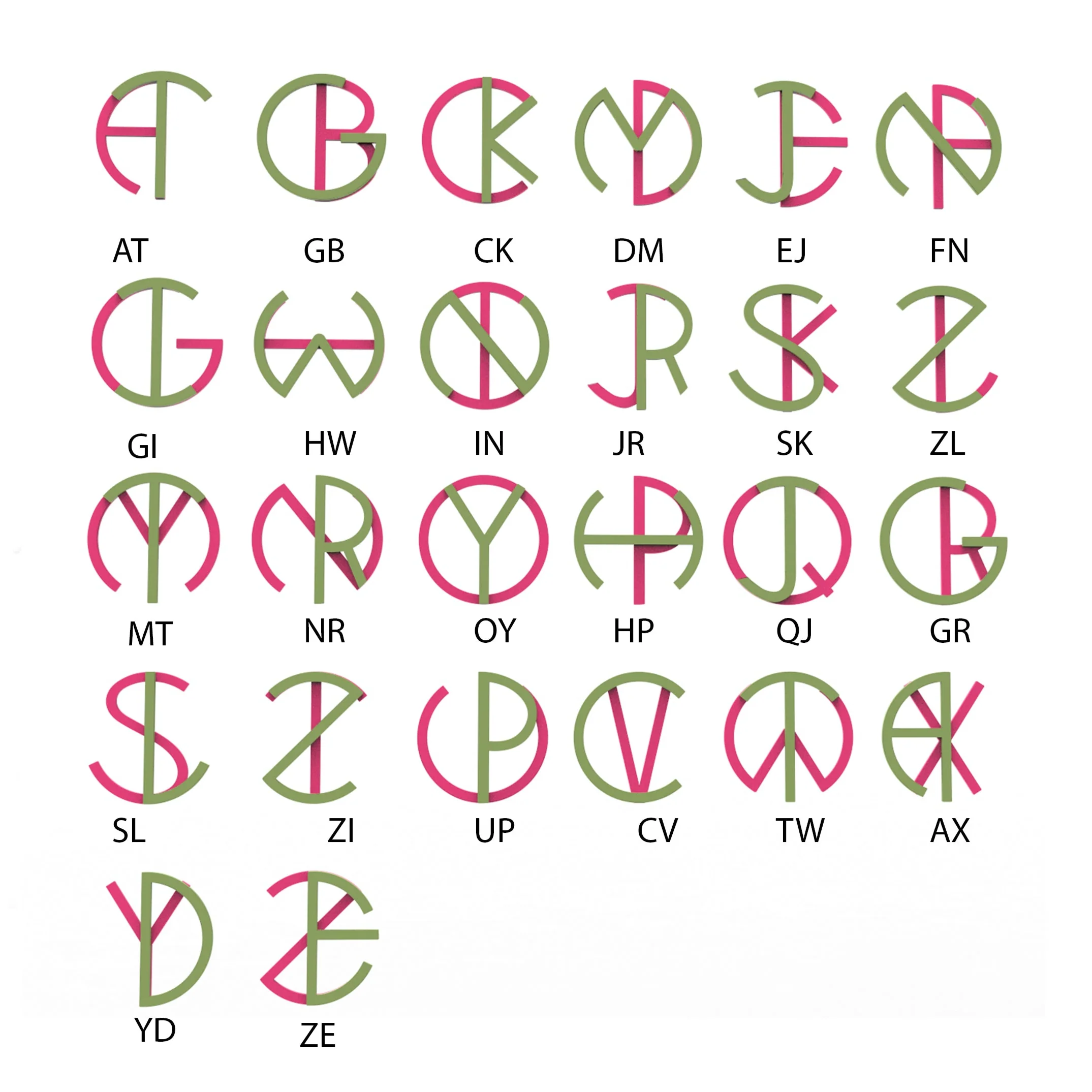 Large Gold Hidden Initial Necklace - Image 7