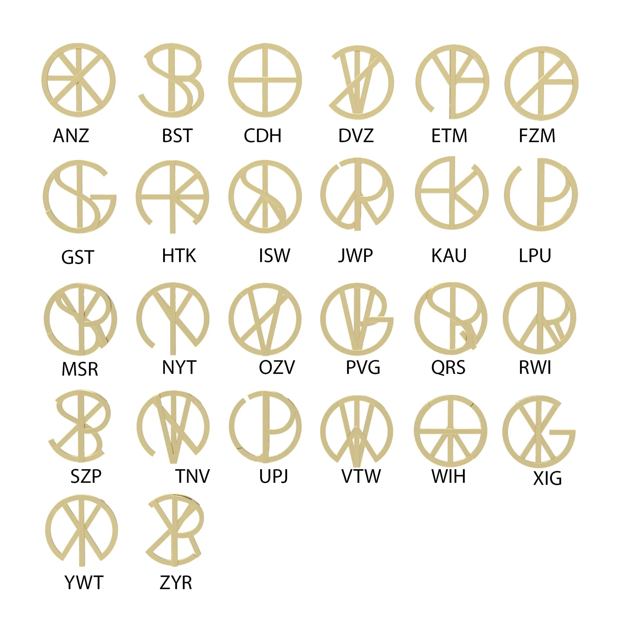Large Gold Hidden Initial Necklace - Image 8