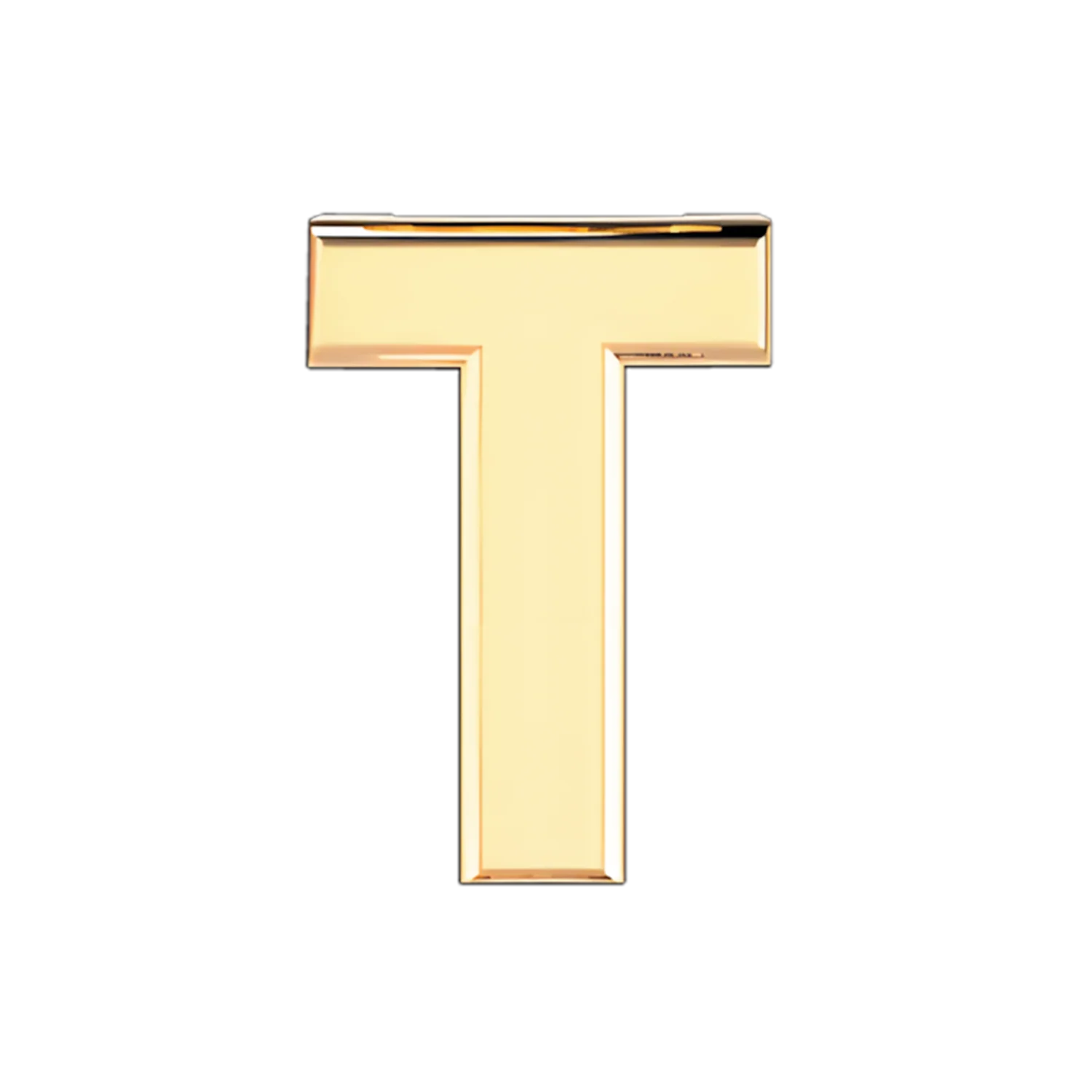 Slider Solid Letter T Charm - Image 4
