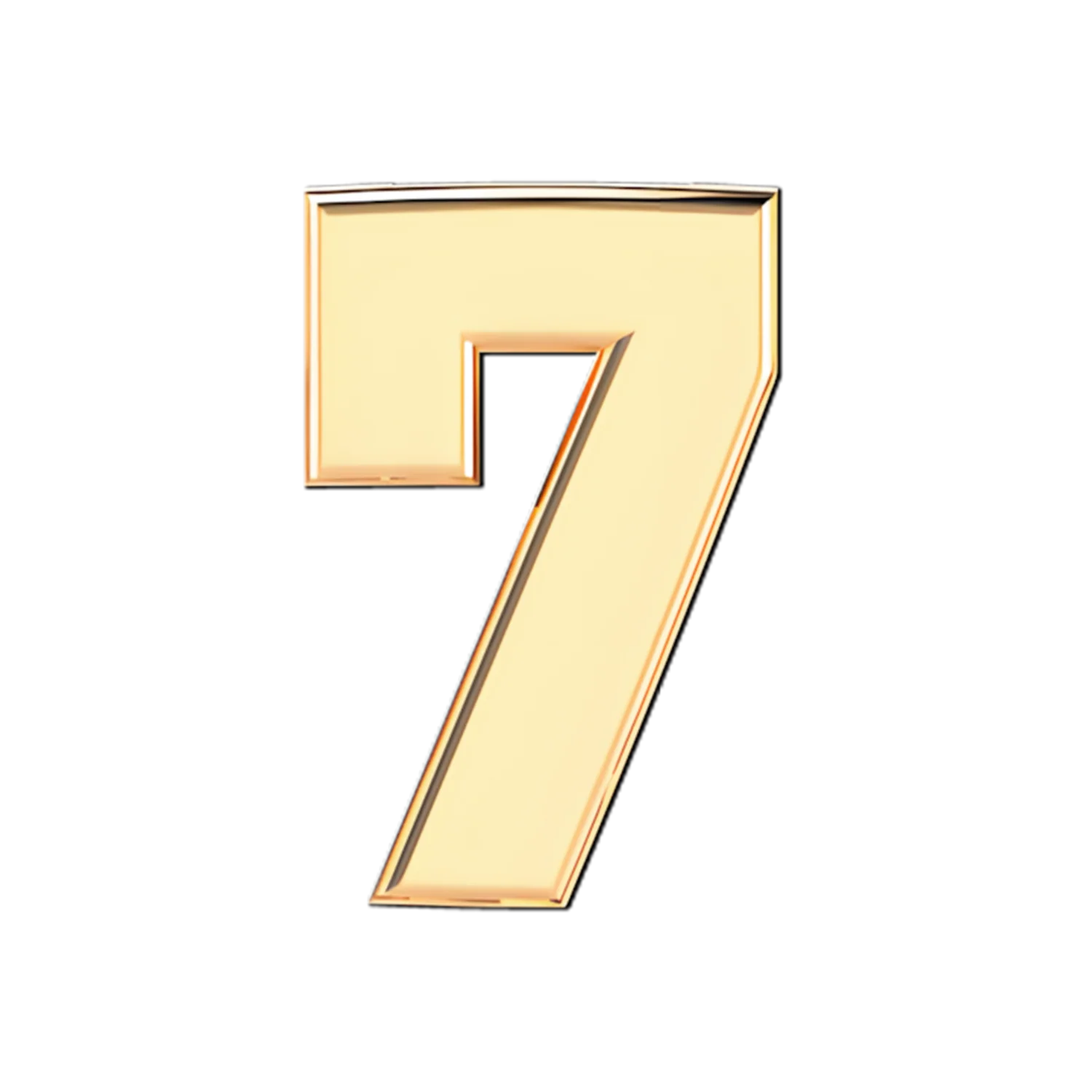Slider Solid Number 7 Charm - Image 3