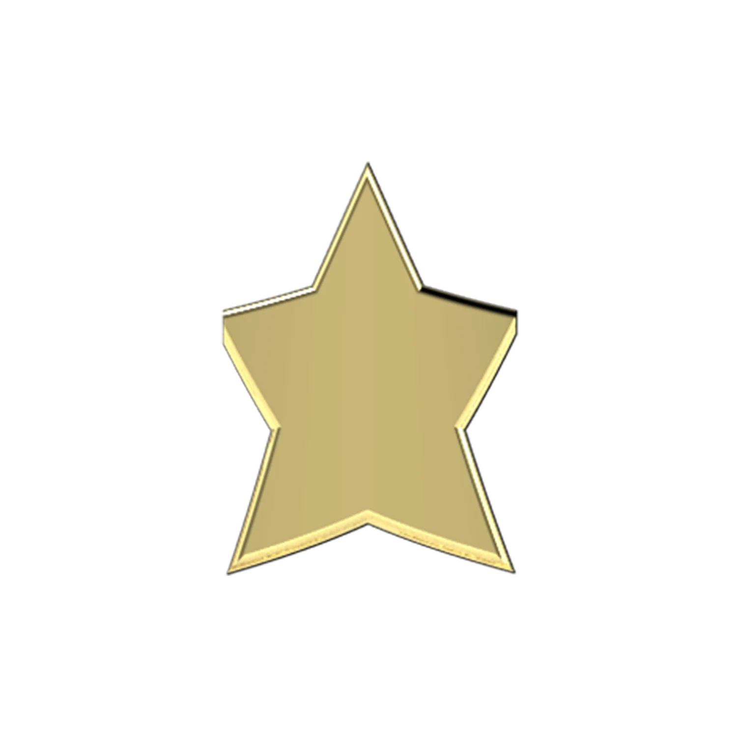 Solid Star Slider Necklace Charm