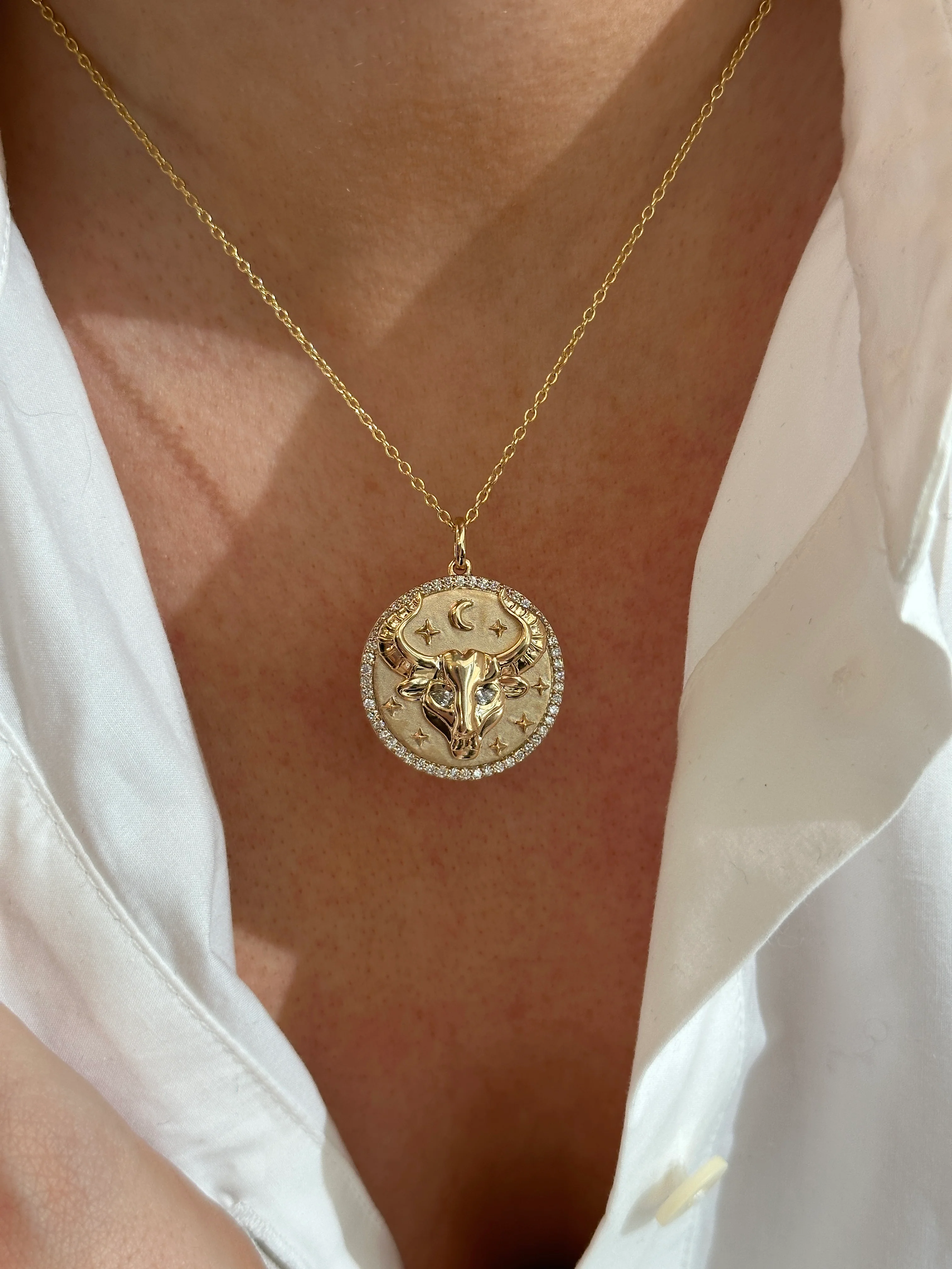 Taurus Token Zodiac Necklace - Image 2