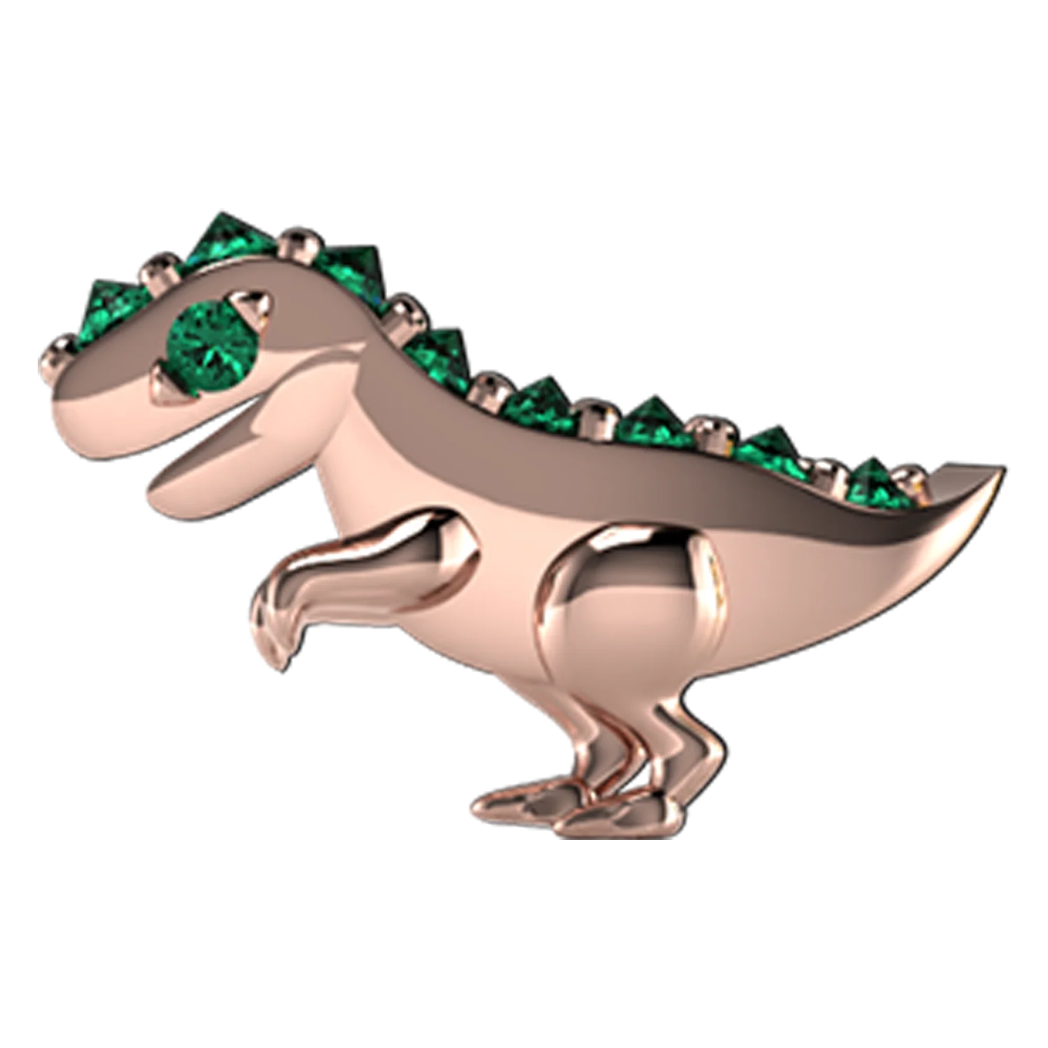 Tsavorite Dinosaur Slider Charm - Image 3