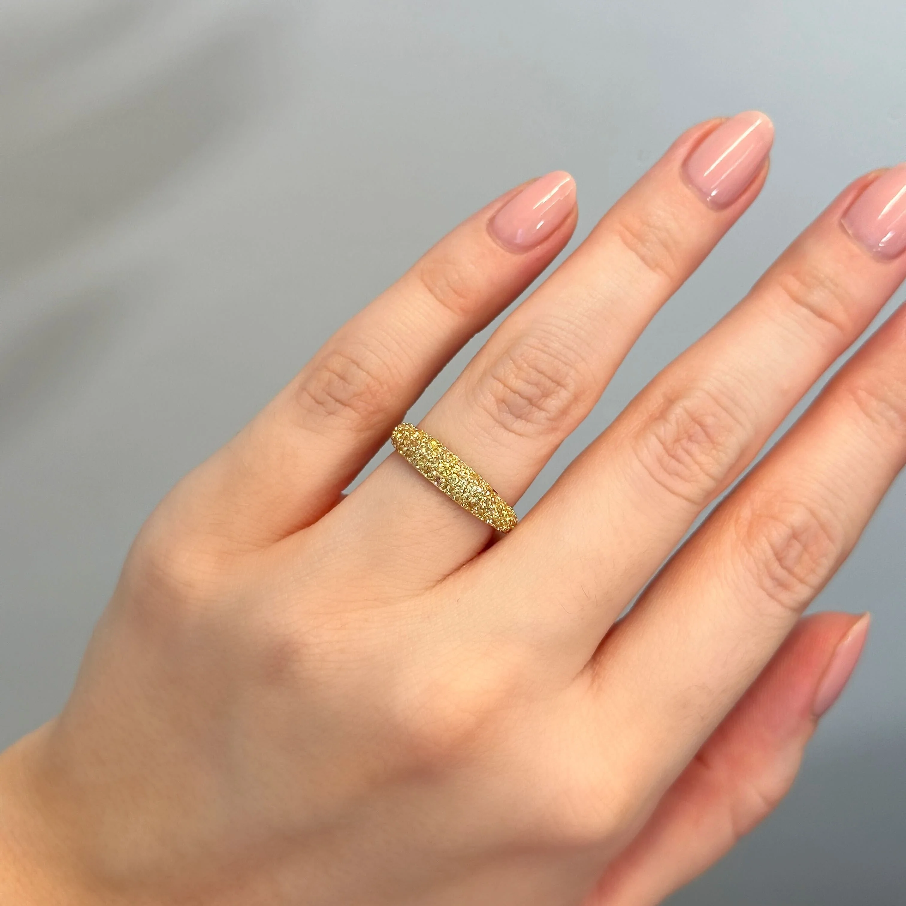 Madison Yellow Sapphire Stack Ring - Image 3